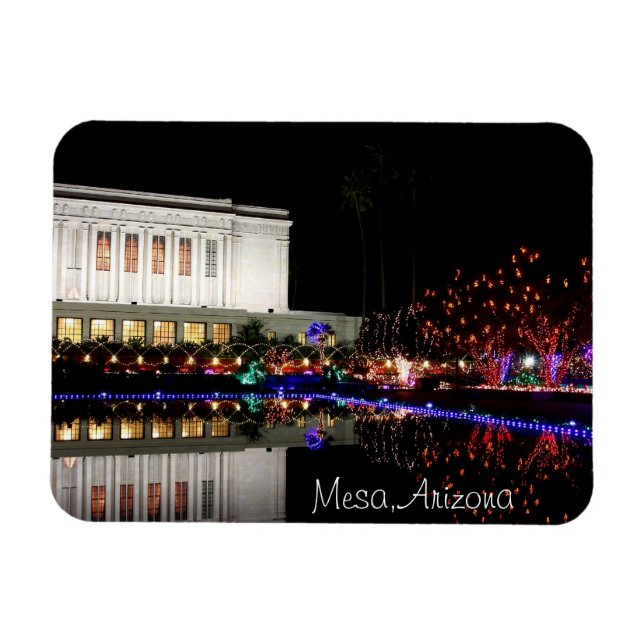 Imán Luces de navidad en el Templo (Horizontal)