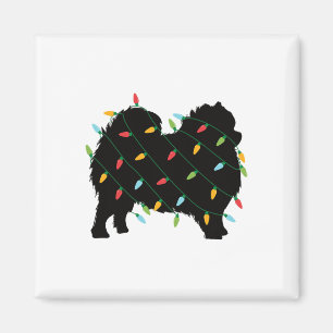 Imán Luces de Navidad Pomerania Regalo Divertido Para A
