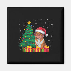 Imán Luces de Navidades de Sombrero de Burdeos