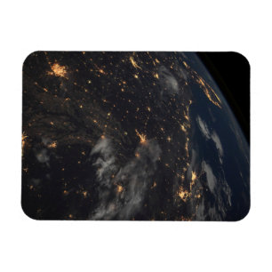 Imán Luces De Noche En El Planeta Tierra
