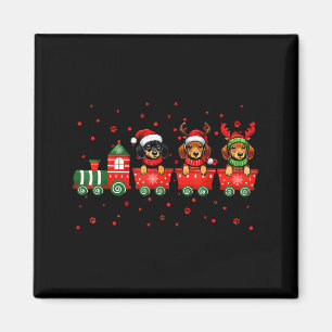 Imán Luces de perro de Navidad Dachshund Santa Xmas mas