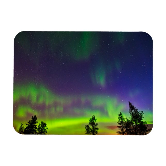 Imán Luces del Norte | Manitoba Canadá (Horizontal)