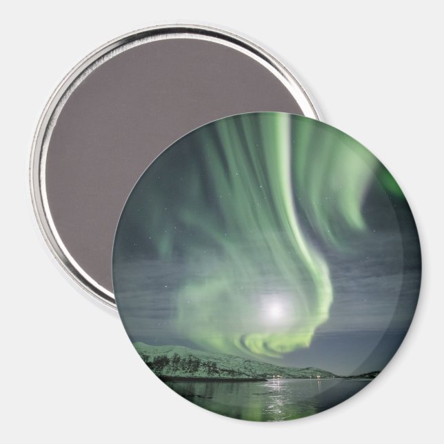 Imán Luces del Norte Noruega (Anverso/Reverso)
