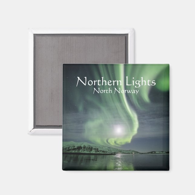 Imán Luces del Norte Noruega (Anverso/Reverso)
