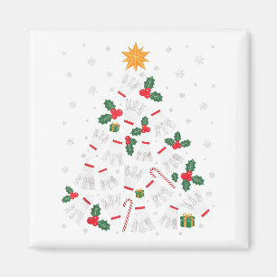 Imán Luces divertidas de árbol de Navidad de bádminton