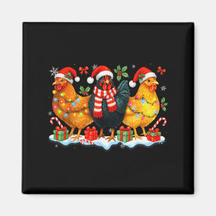 Imán Luces Divertidas de Navidad de Pollo Animal de Gra