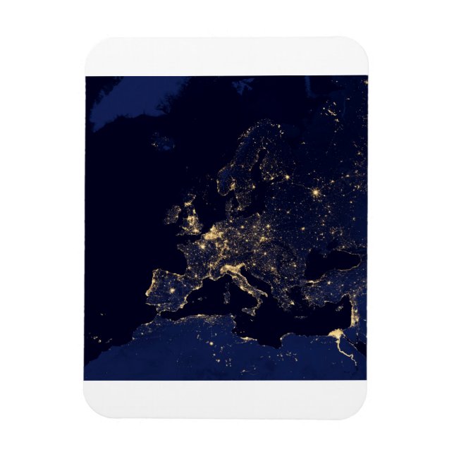 Imán Luces En Varias Ciudades Europeas Y Nórdicas. (Vertical)