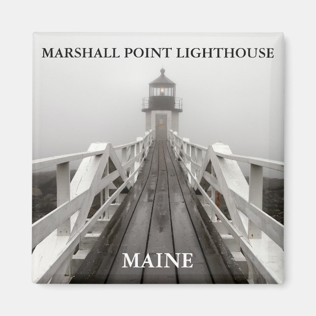 Imán Luces Marshall Point, Port Clyde Maine (Frente)