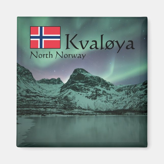 Imán Luces verdes del norte (Frente)