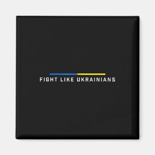Imán Lucha Como Ucraniano Bandera de Ucrania Apoyo