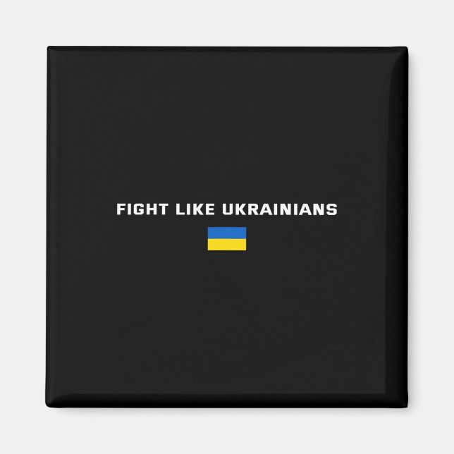 Imán Lucha como ucranianos apoyo a Ucrania  (Frente)