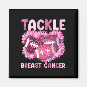 Imán Lucha contra el cáncer de fútbol Cinta rosada Cánc