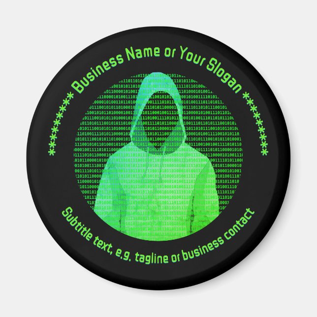 Imán Lucha contra el crimen digital - Personalizado de  (Frente)