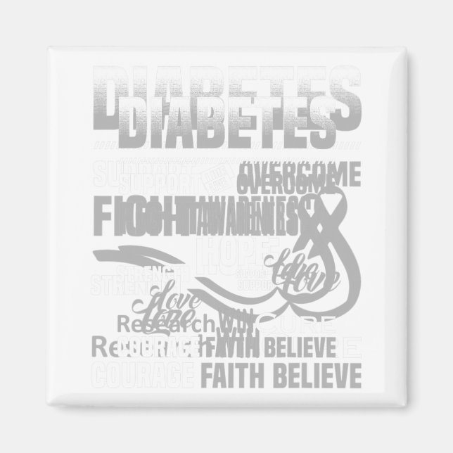 Imán Lucha contra la diabetes Ayuda a la Conciencia Esp (Frente)