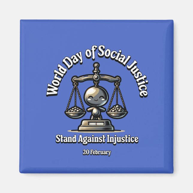 Imán Lucha Contra La Injusticia. Día de la Justicia Soc (Frente)