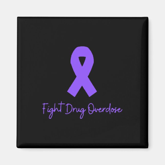 Imán Lucha contra la sobredosis de drogas Conciencia Op (Frente)