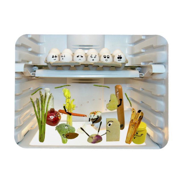 Imán Lucha contra los alimentos (Horizontal)