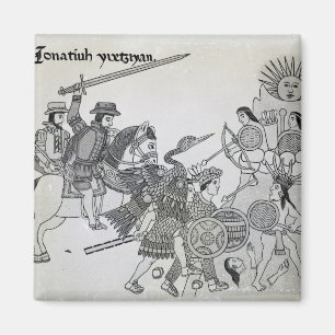 Imán Lucha entre los españoles y los aztecas