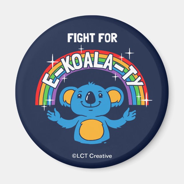 Imán Lucha Por E-Koala-Ty (Frente)