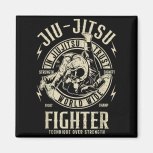 Imán Luchador de Jiu Jitsu Divertido BJJ Camiseta de Ji