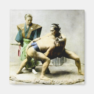 Imán Luchadores japoneses del siglo XIX