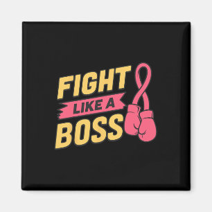 Imán Luchar Como Un Jefe De Cinta Rosa Boxear El Cáncer