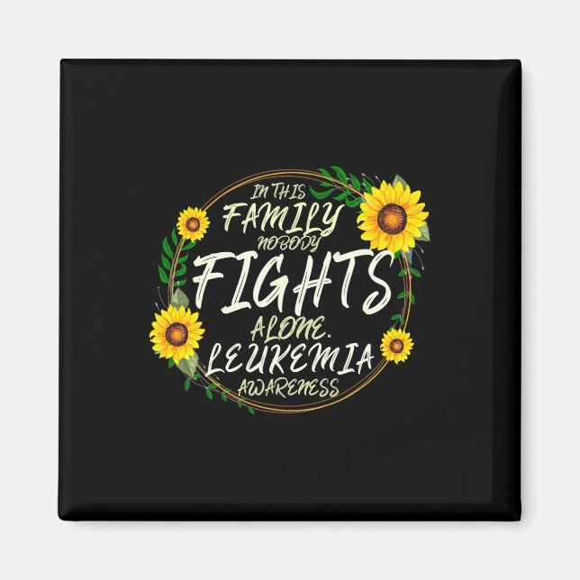 Imán Luchas solas como conciencia de leucemia (Frente)