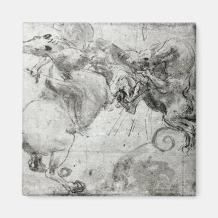 Imán Luche entre un jinete y un dragón, c.1482