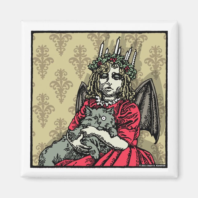 Imán Lucía y Gato Rojos - Festividad del Gótico pop del (Frente)