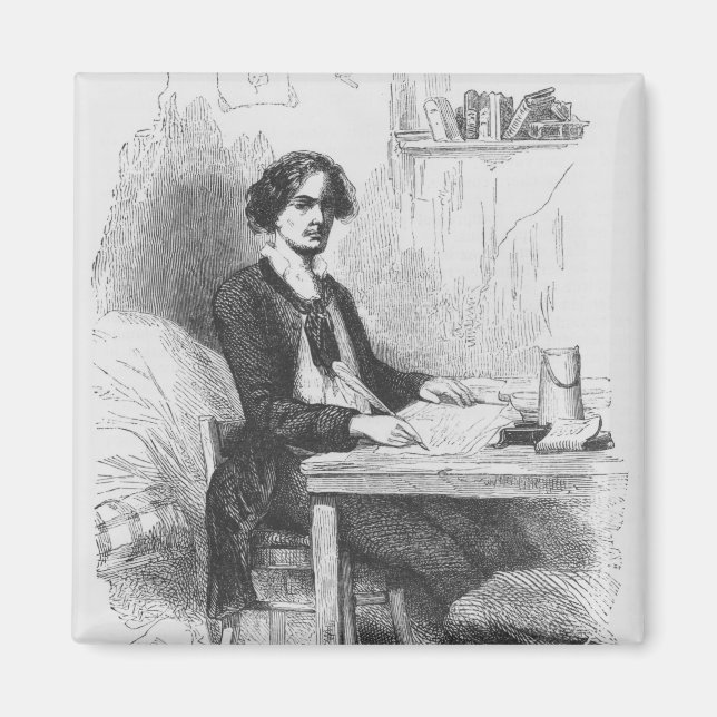 Imán Lucien de Rubempre escribiendo una carta (Frente)