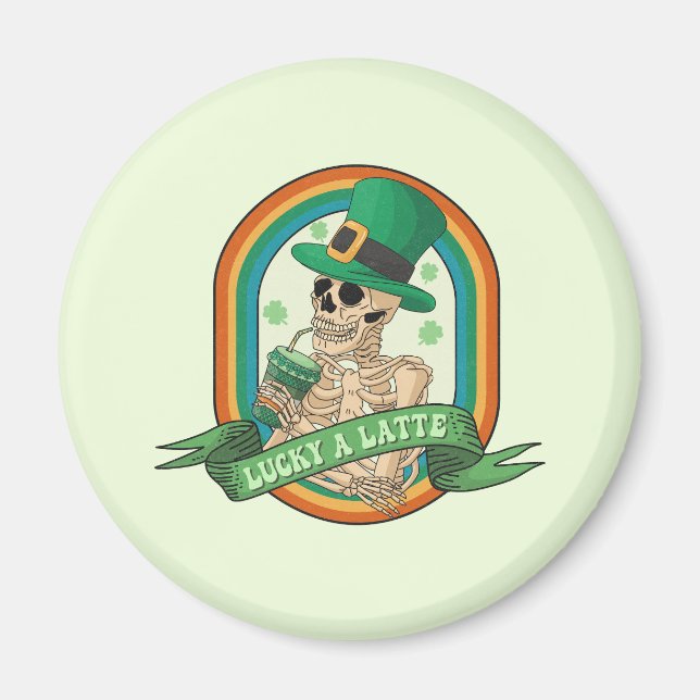 Imán Lucky A Latte (Frente)