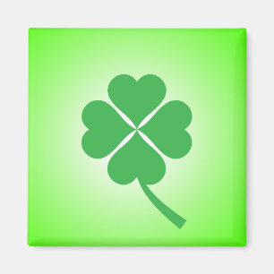 Imán Lucky Four Leaf Shamrock Design-87906