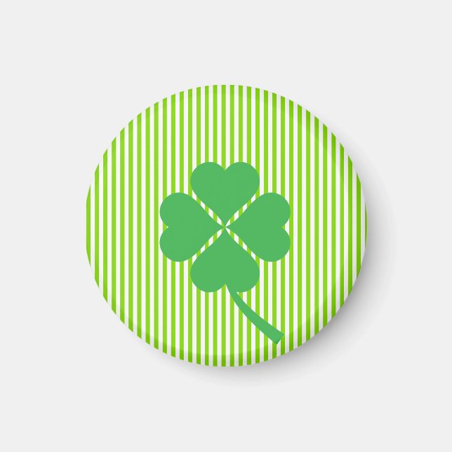 Imán Lucky Four Leaf Shamrock Design-87906 (Frente)