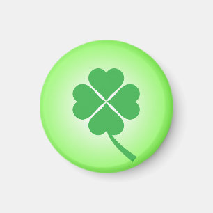 Imán Lucky Four Leaf Shamrock Design-87906