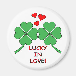 Imán Lucky In Love Hearts Clover