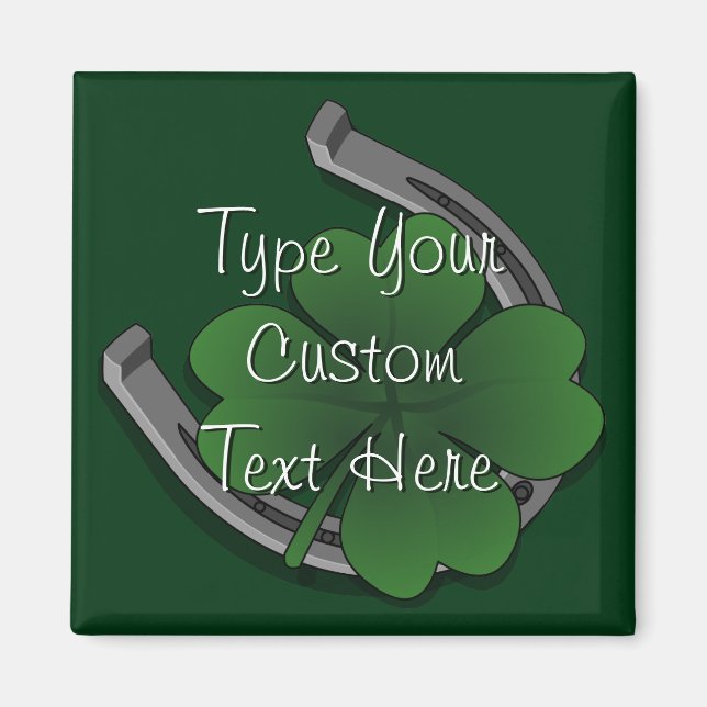 Imán Lucky Irish Magnet Shirt St. Patrick's Home Decor (Frente)