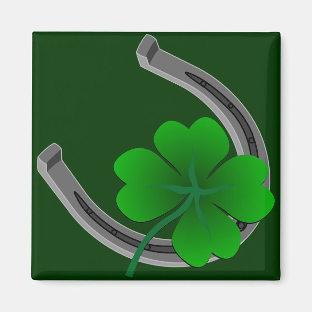 Imán Lucky Irish Magnet Shirt St. Patrick's Home Decor (Frente)