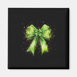 Imán Lucky Irish Shamrock Coquette Bow St.