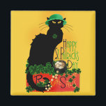 Imán Lucky Le Chat Noir St. Patrick's Day<br><div class="desc">Celebrar el Día de San Patricio con Le Chat Noir... ... ... ... Una re-edición del arte de Théophile Steinlen (Le Chat Noir) ... .. ... .. * Feliz Día de San Patricio - Le Chat Noir Magnet de #SpoofingTheArts en Zazzle * #Gravityx9 * Este imán del Día de San...</div>