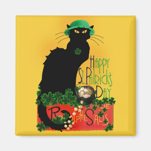Imán Lucky Le Chat Noir St. Patrick's Day