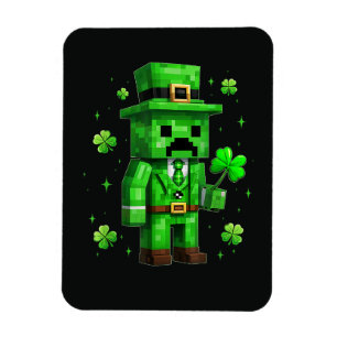 Imán Lucky Leprechaun divertido juego de vídeo del día 