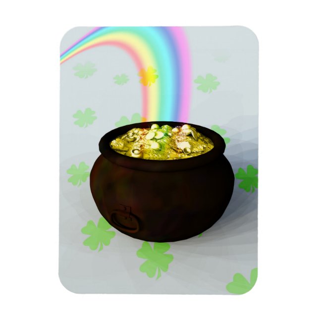 Imán Lucky Pot of Gold (Vertical)