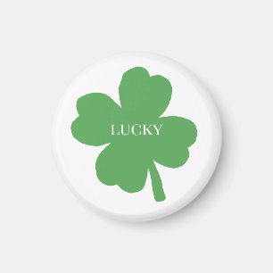 Imán Lucky St Patricks Day Irlandés Shamrock Magnet