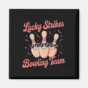 Imán Lucky Strikes A Las Mujeres O Al Equipo De Boliche