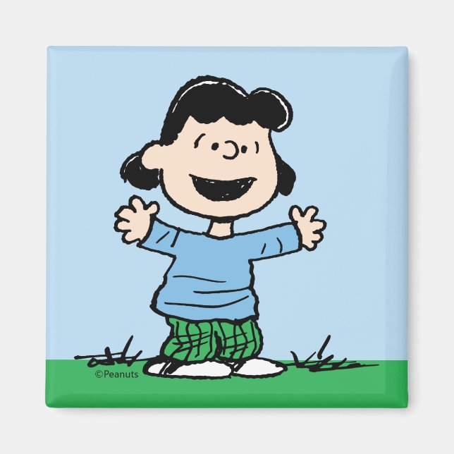 Imán Lucy con brazos anchos (Frente)