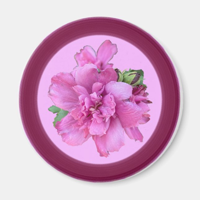 Imán Lucy Rosa Circle Magnet (Frente)