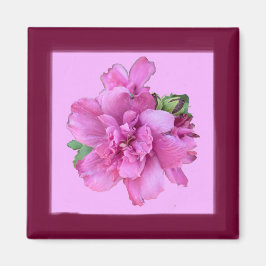 Imán Lucy Rosa Square Magnet