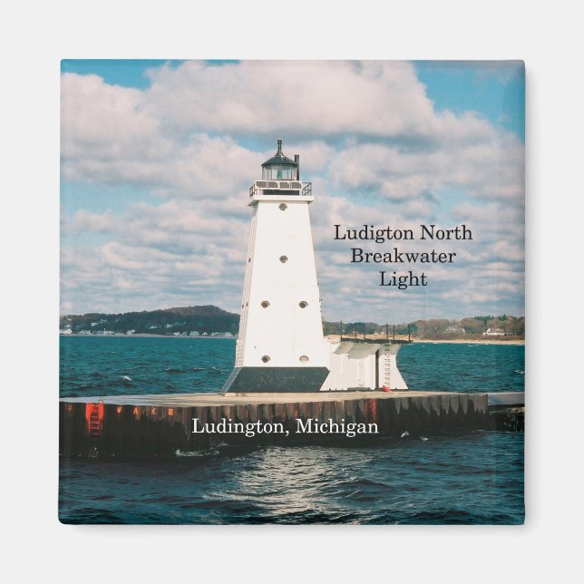 Imán Ludington North Breakwater Light (Frente)