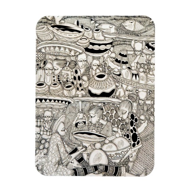 Imán Lugar de mercado (Vertical)