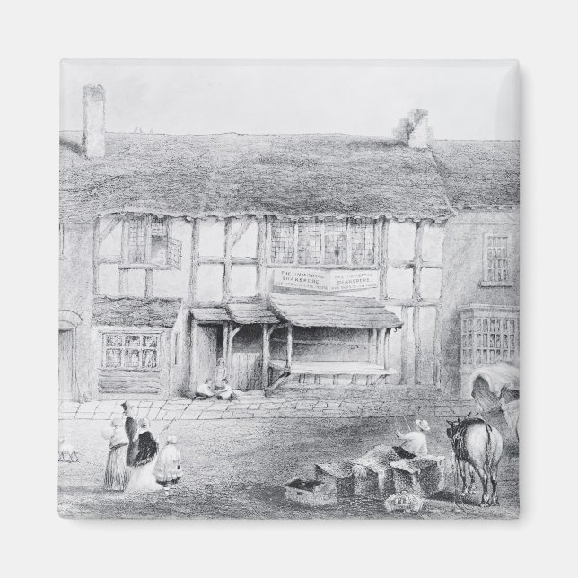 Imán Lugar de nacimiento de Shakespeare (Frente)